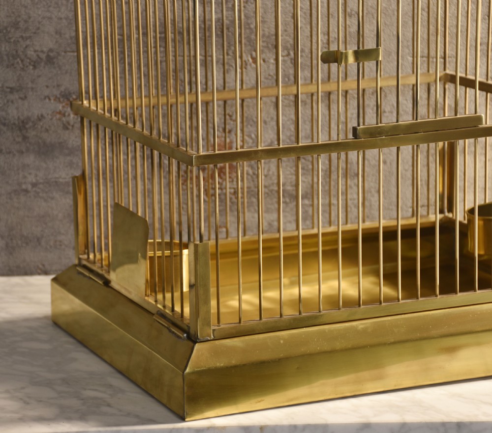 Large Brass Bird cage View II