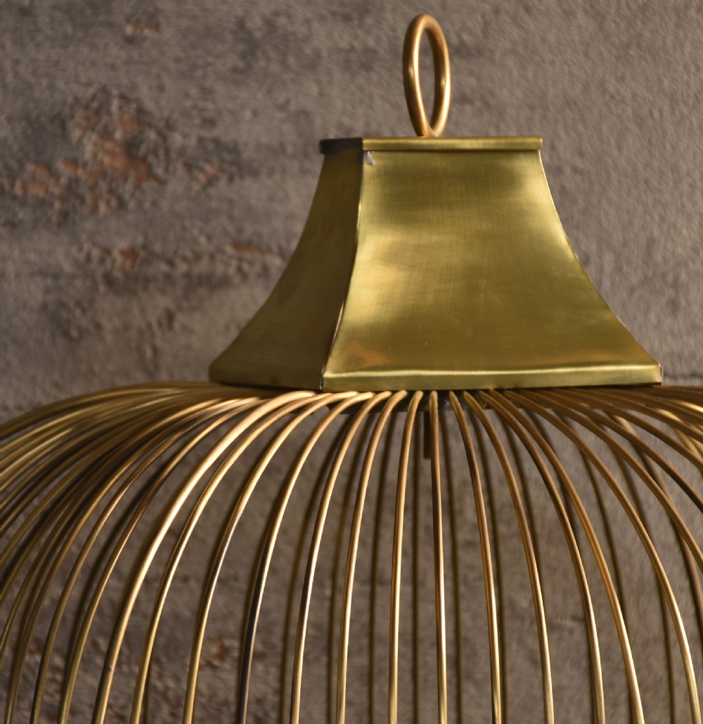 Large Brass Bird cage View III