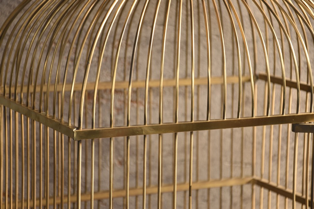 Large Brass Bird cage View V