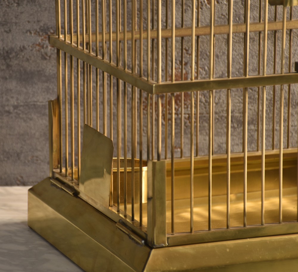 Large Brass Bird cage View VII