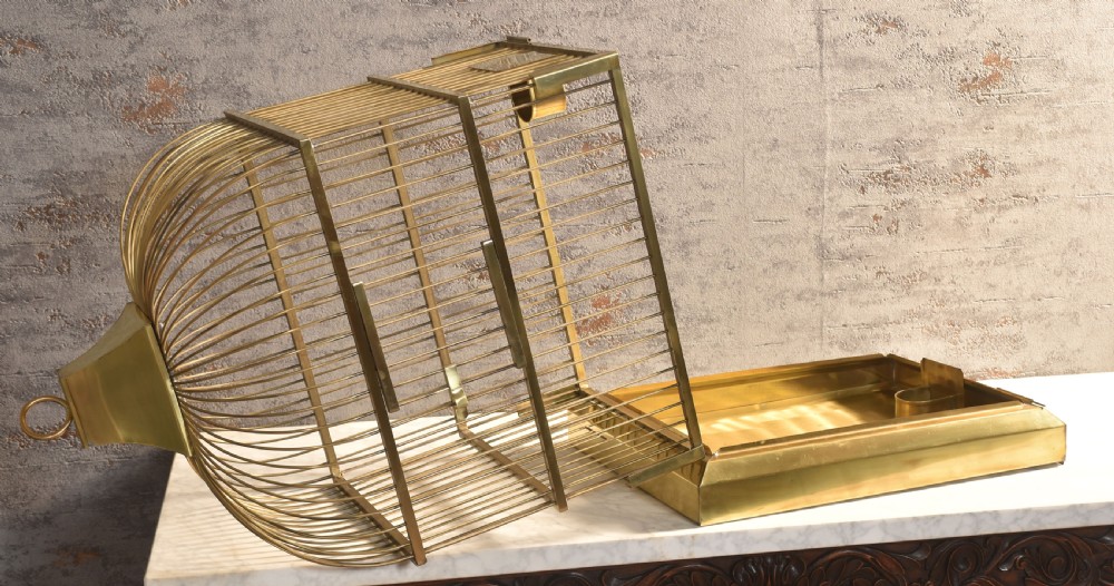 Large Brass Bird cage View VIII
