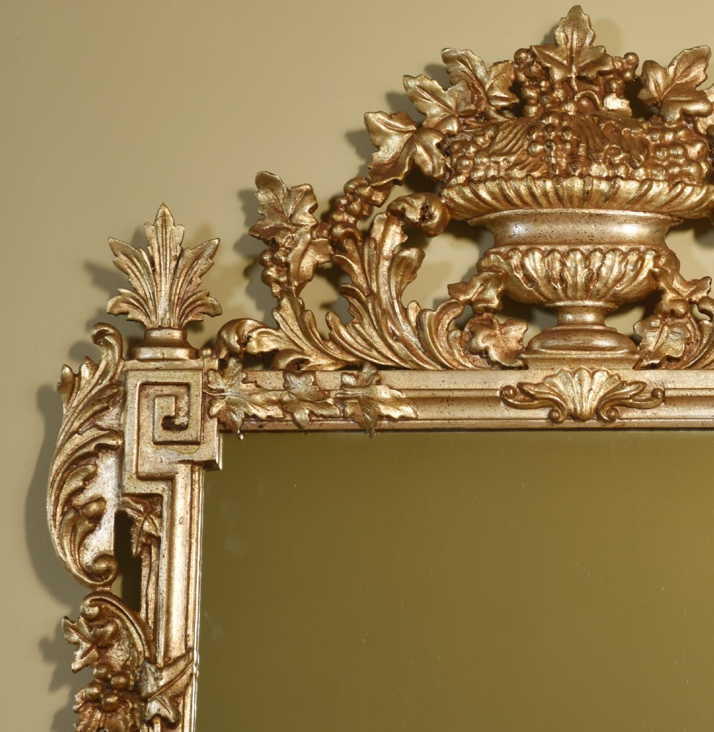 18th-century Venetian-style silvered wall mirror View II