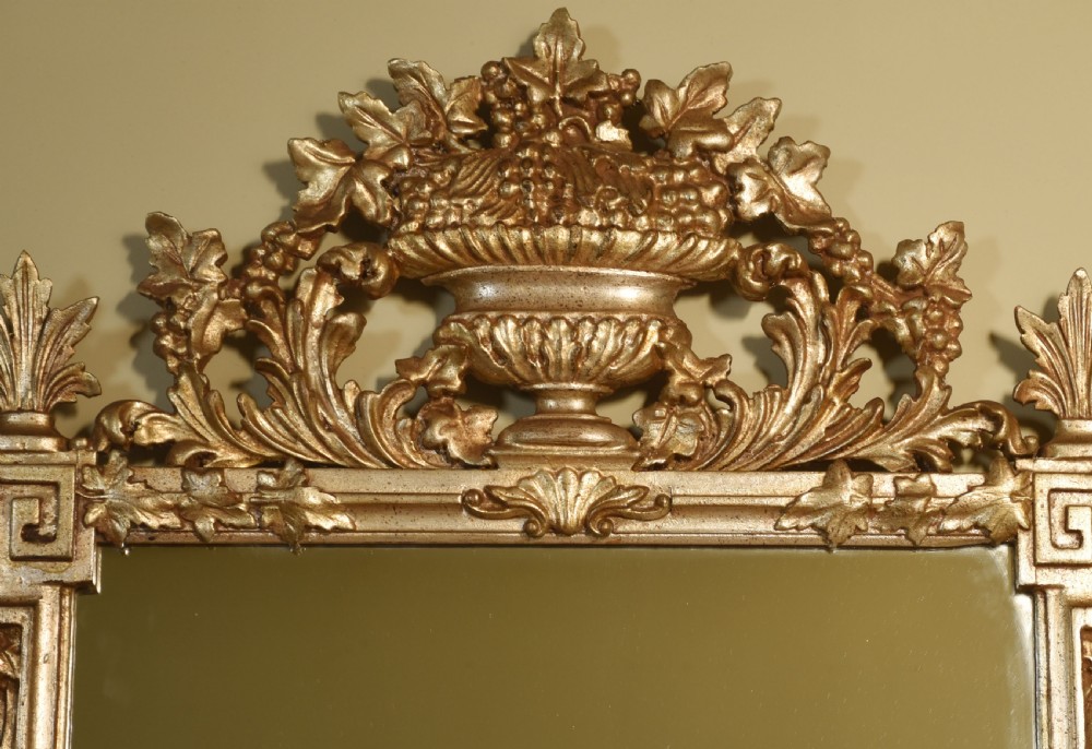 18th-century Venetian-style silvered wall mirror View III