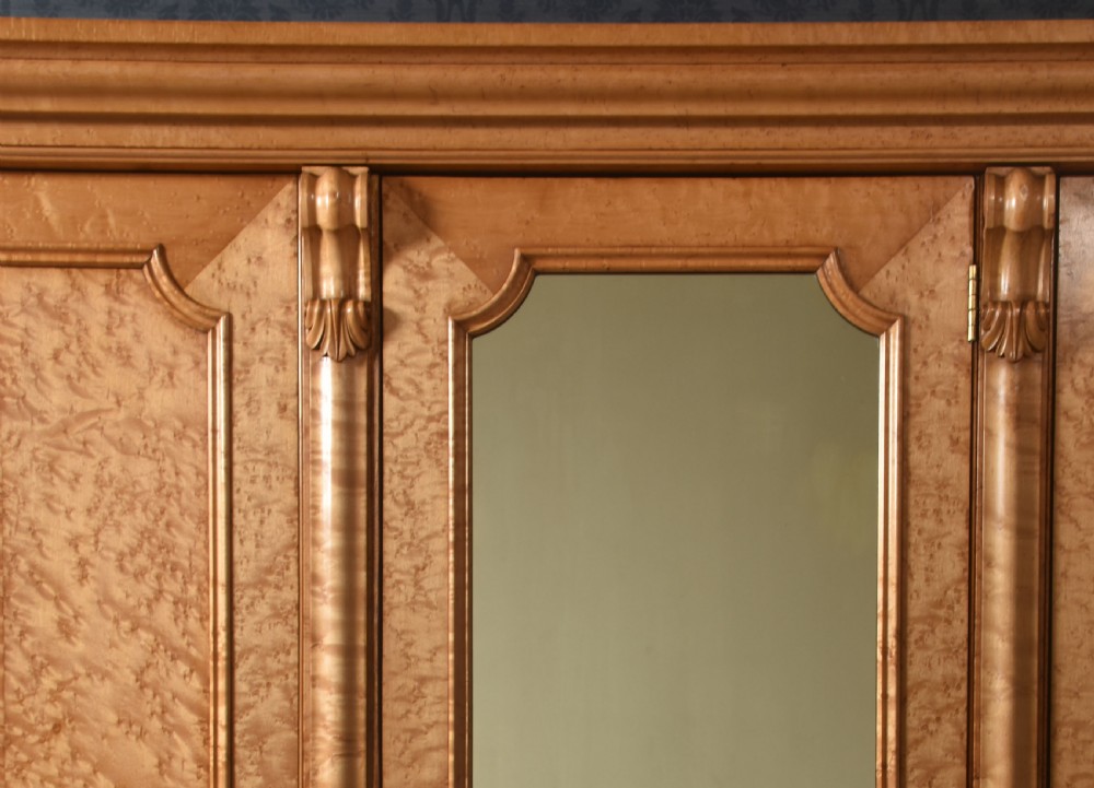 Large Maple Three door compactum wardrobe View VIII