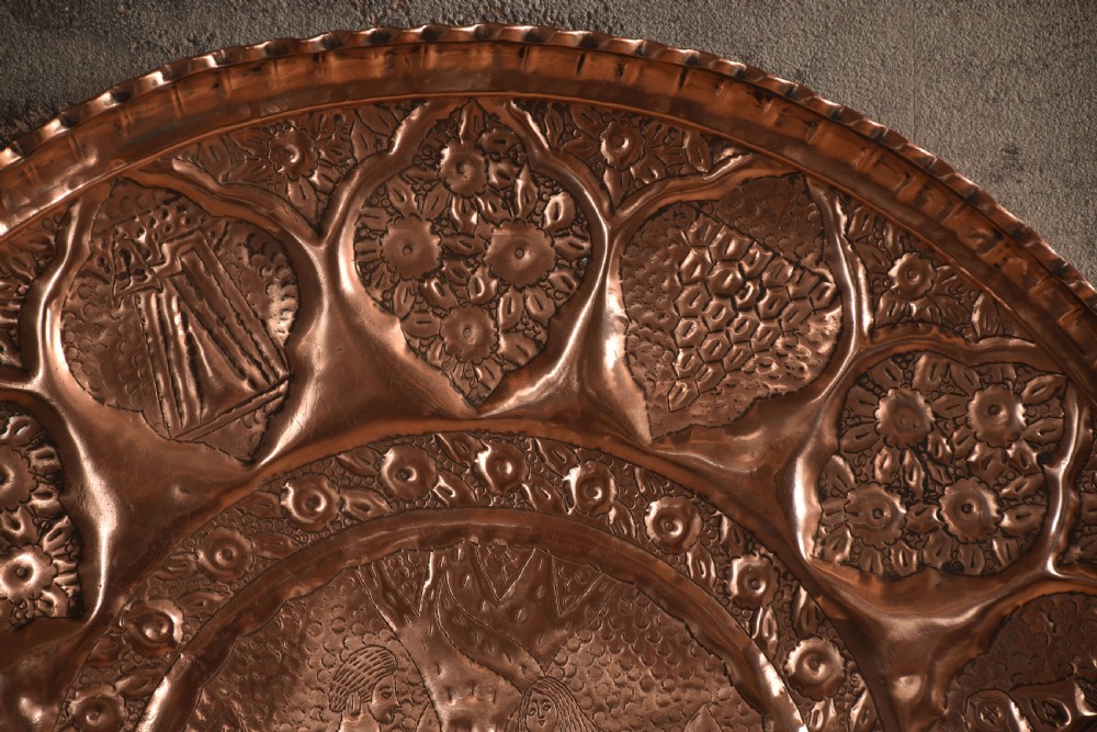 Large copper Charger View V