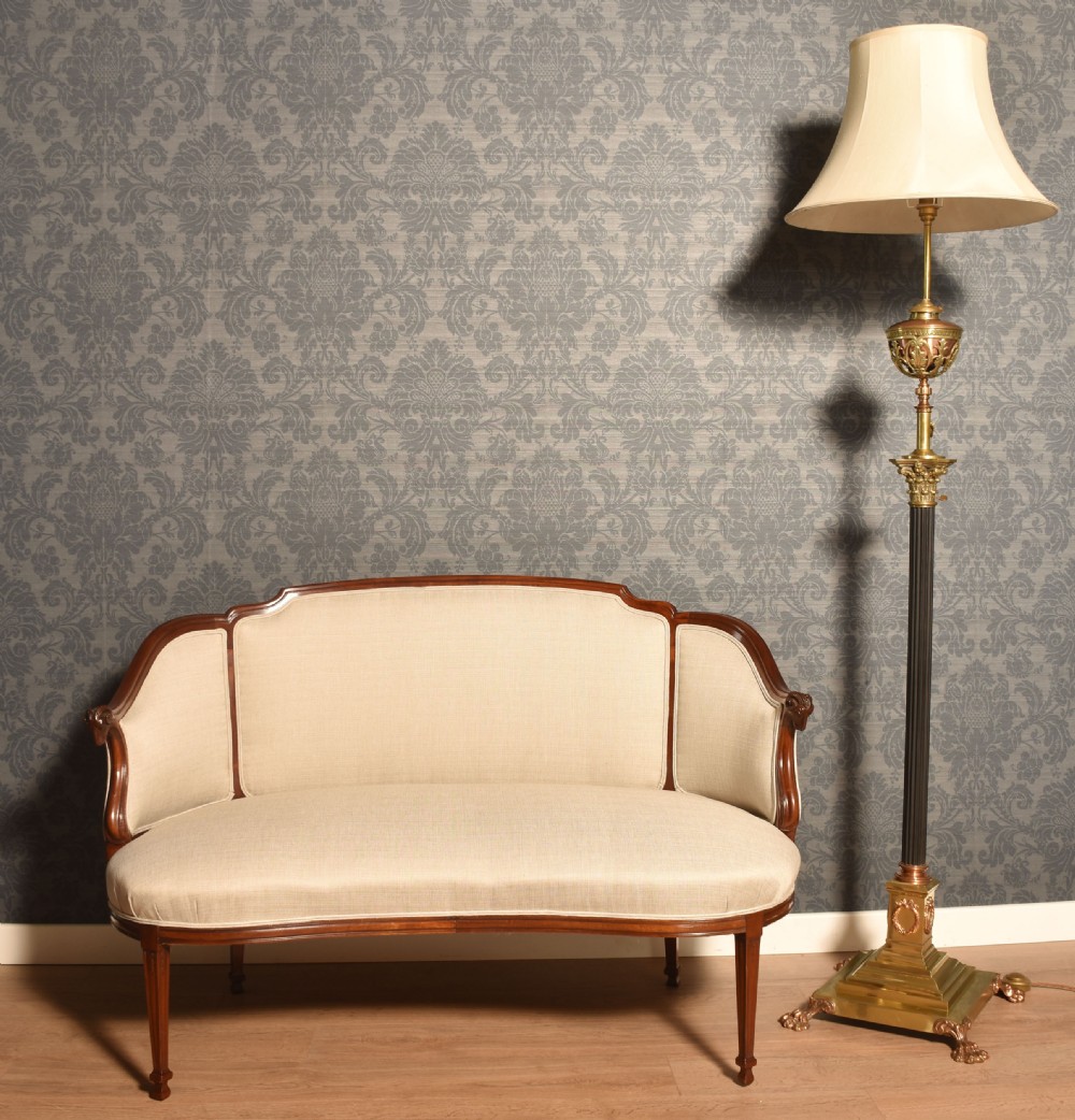 Walnut Framed Two Seater Settee View III