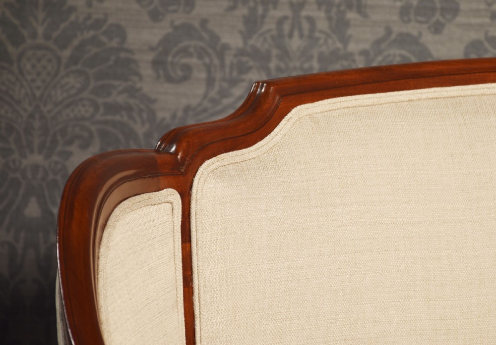 Walnut Framed Two Seater Settee View V
