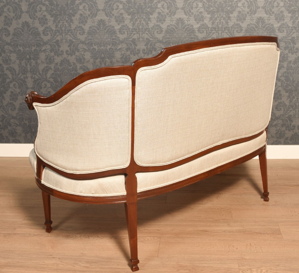 Walnut Framed Two Seater Settee View VIII