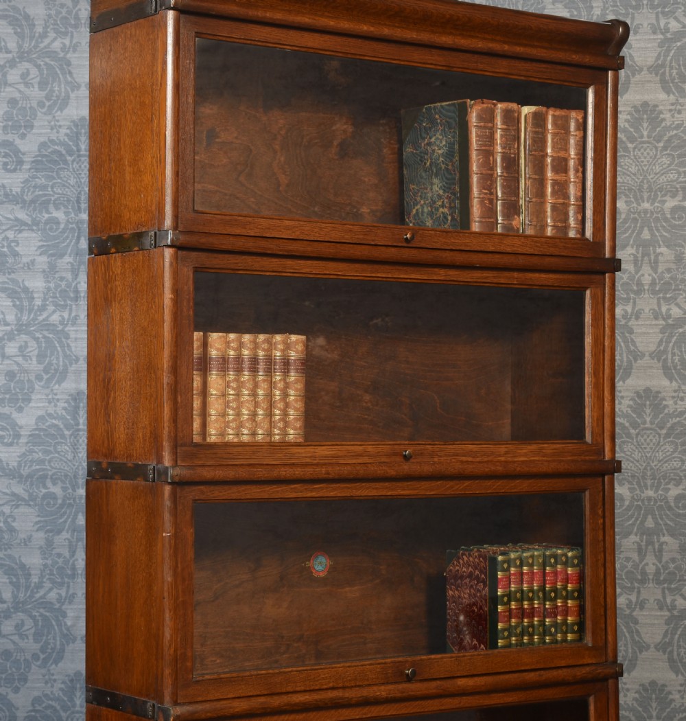 Oak globe Wernicke five section bookcase View III