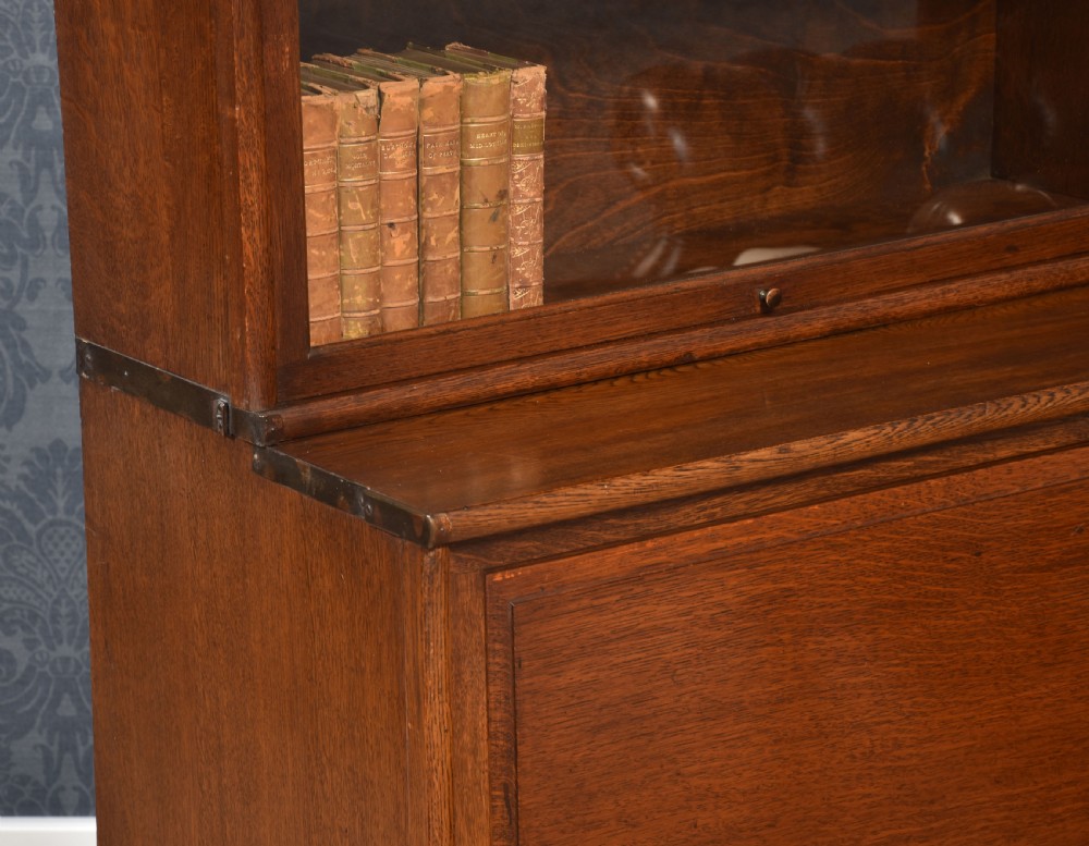Oak globe Wernicke five section bookcase View VI