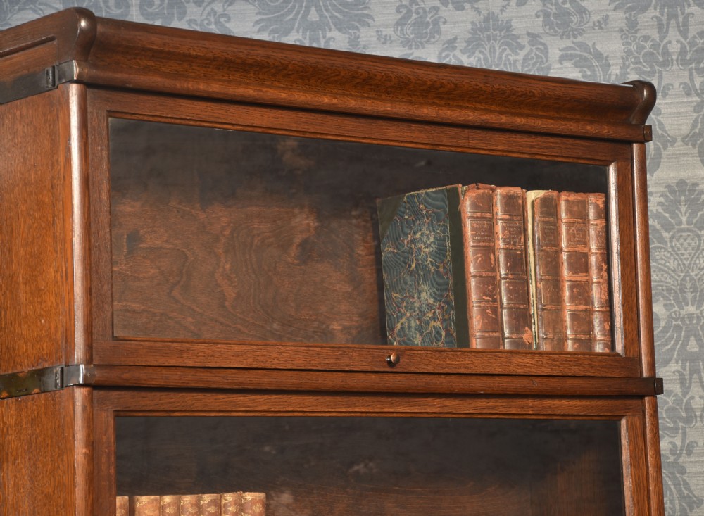 Oak globe Wernicke five section bookcase View VII
