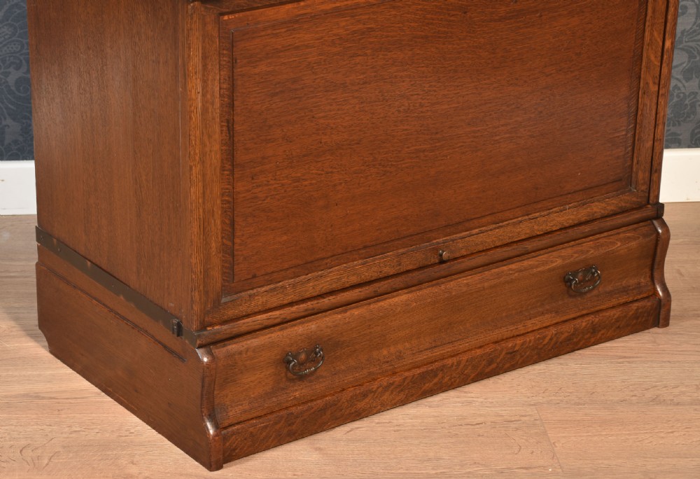 Oak globe Wernicke five section bookcase View XI