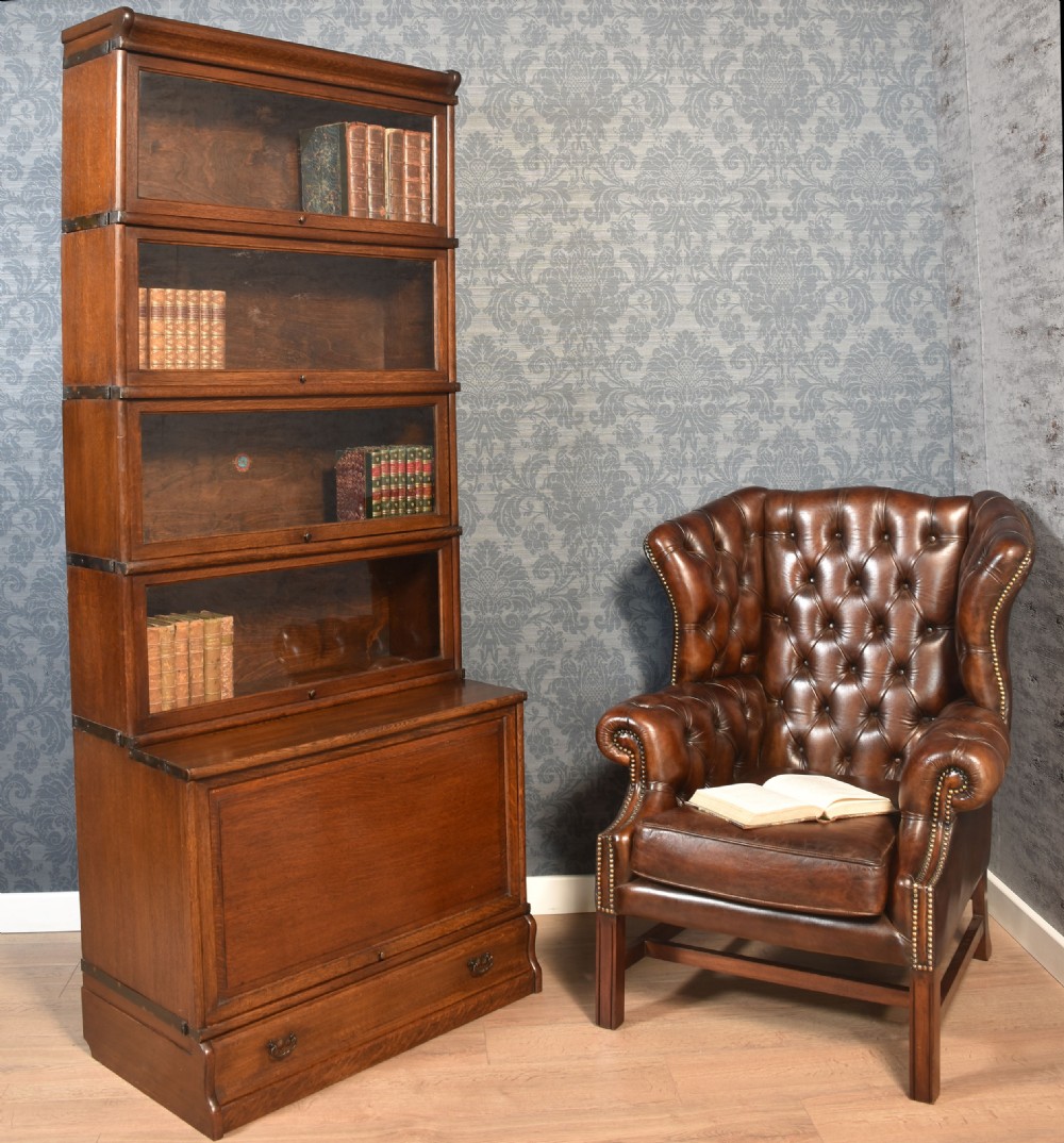 Mahogany framed wing armchair View XII