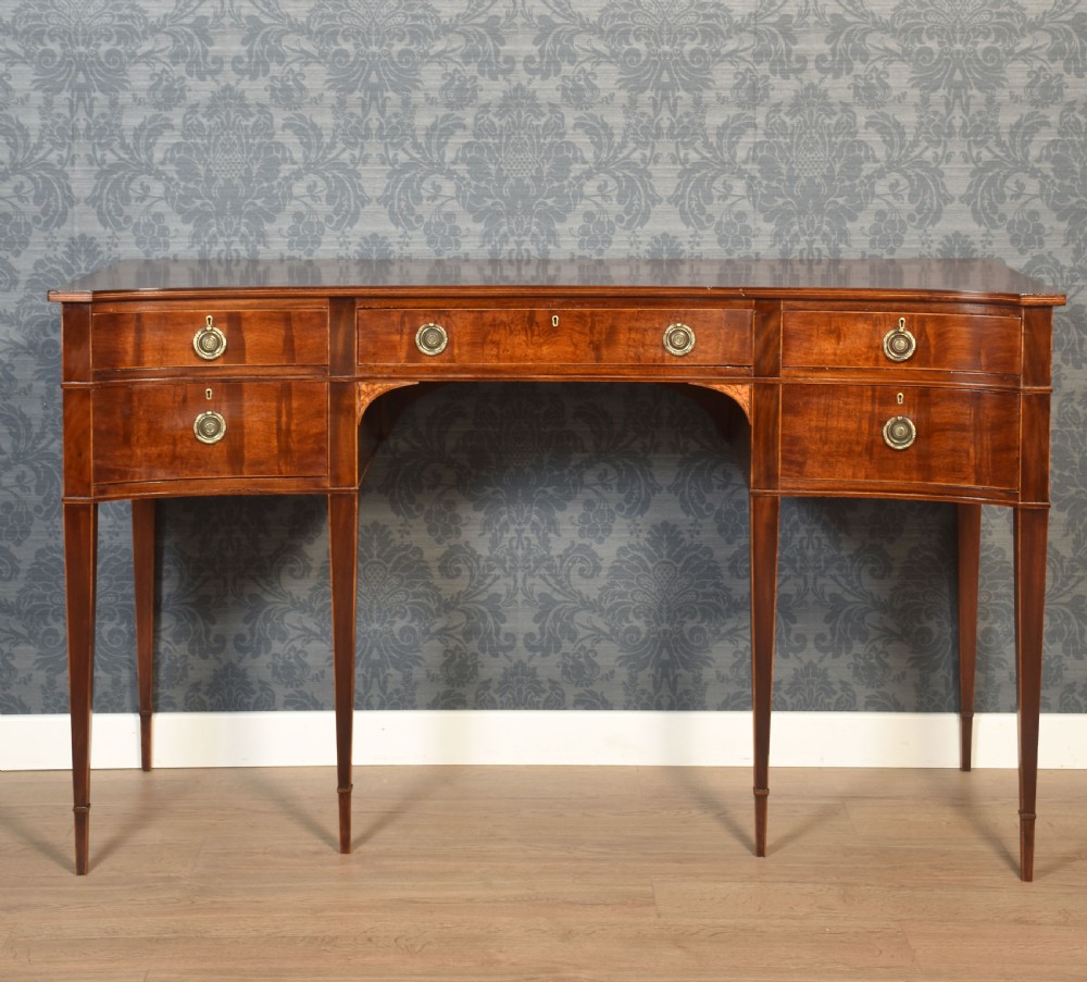 Pair of Mahogany concaved sideboards View VIII