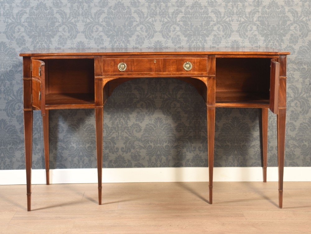 Pair of Mahogany concaved sideboards View XIII