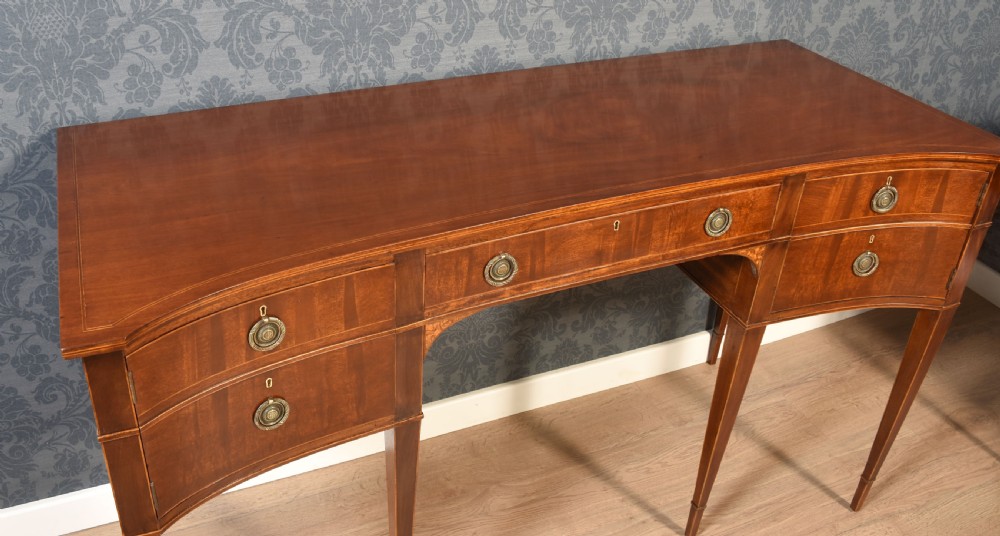 Pair of Mahogany concaved sideboards View XIV