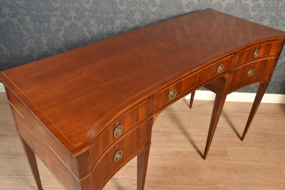 Pair of Mahogany concaved sideboards View XX