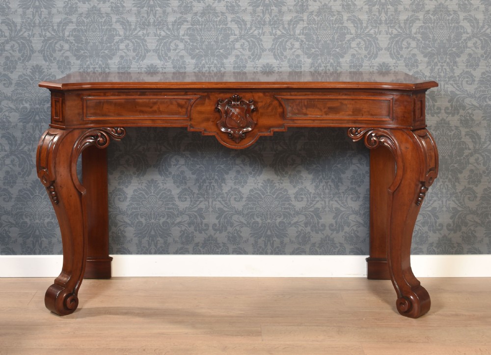 19th Century mahogany console table