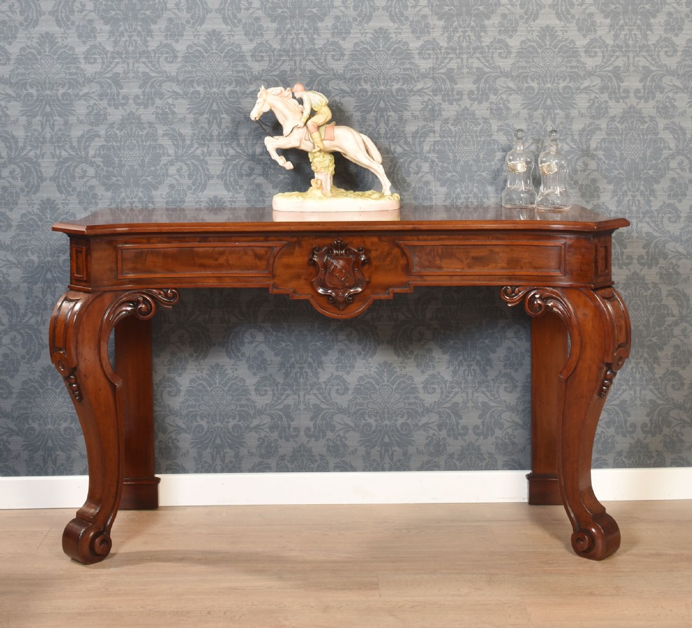 19th Century mahogany console table View II