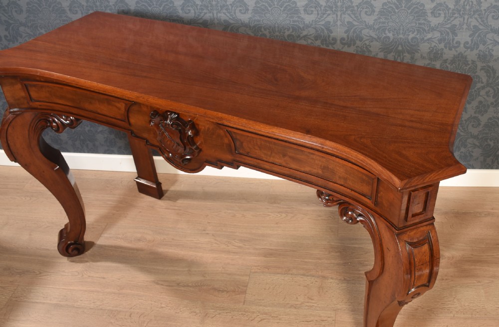 19th Century mahogany console table View IX
