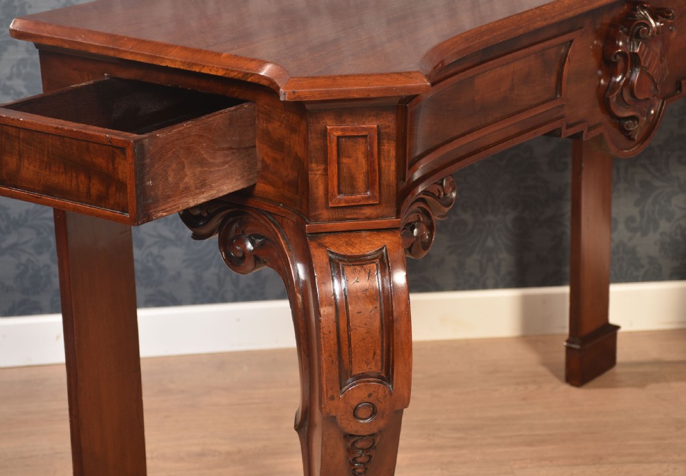 19th Century mahogany console table View XII
