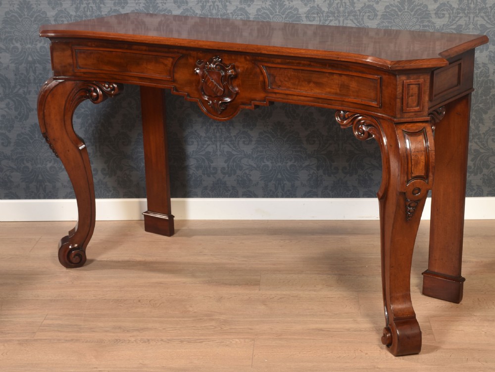 19th Century mahogany console table View XIII
