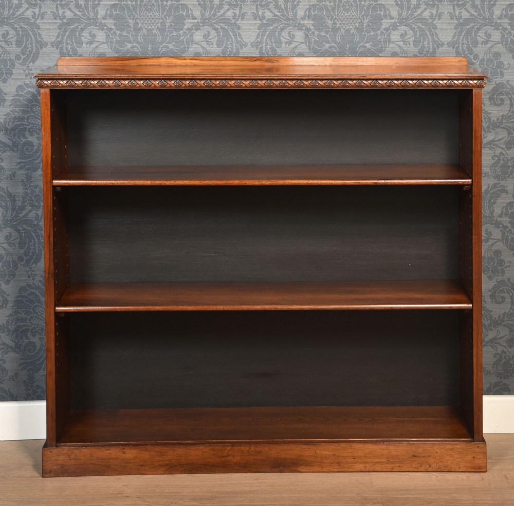 Rosewood open bookcase View II