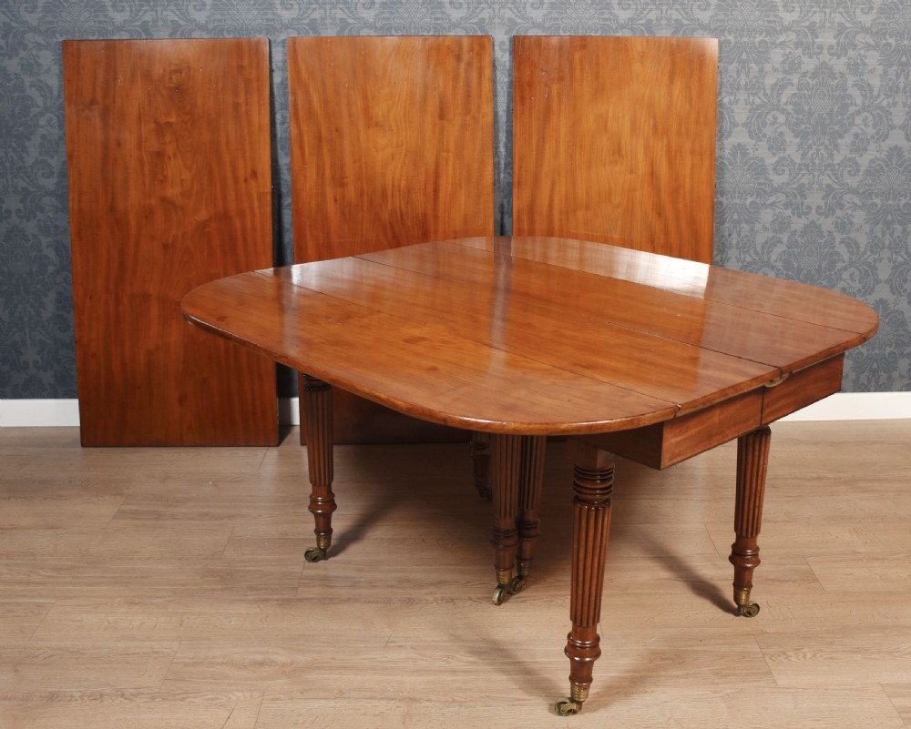 Mahogany extending dining table View XX