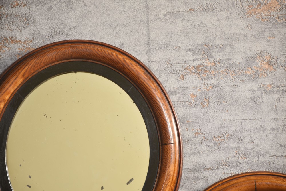 Pair of oval wall mirrors View III