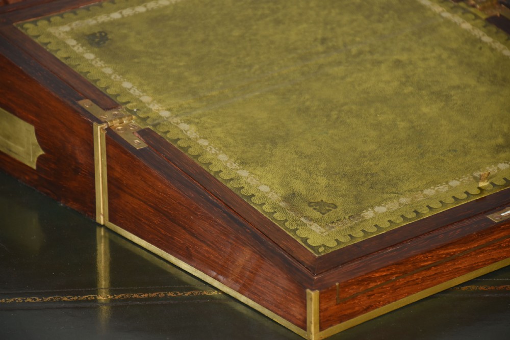 Brass bound rosewood writing box View VIII