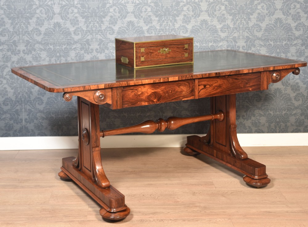 19th Century rosewood library table View II