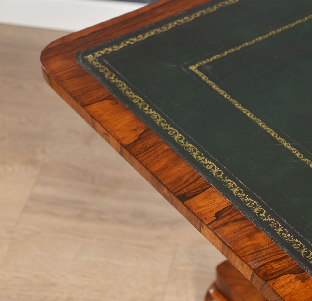 19th Century rosewood library table View III