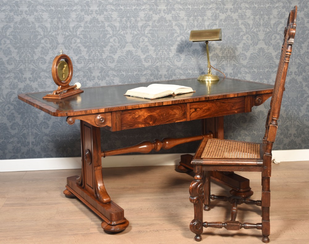 19th Century rosewood library table View IV
