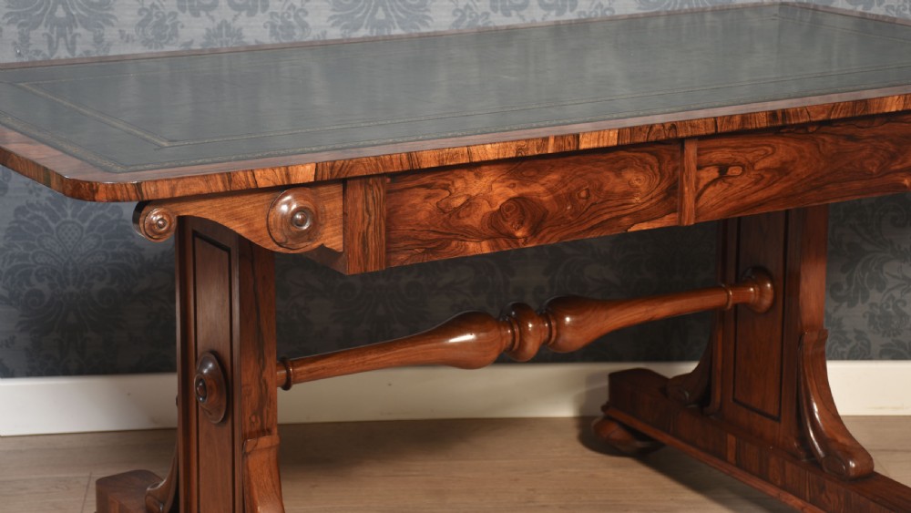 19th Century rosewood library table View V