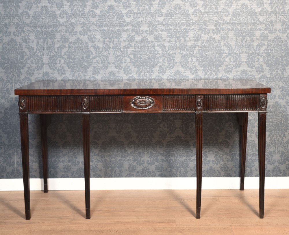 Mahogany console table