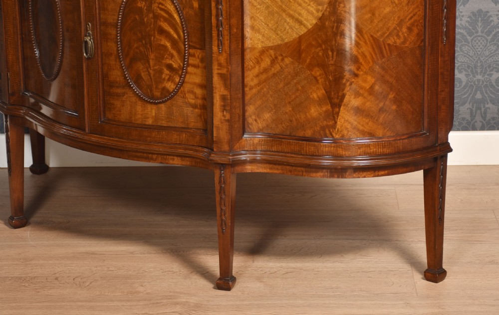 Mahogany serpentine fronted display cabinet View XV