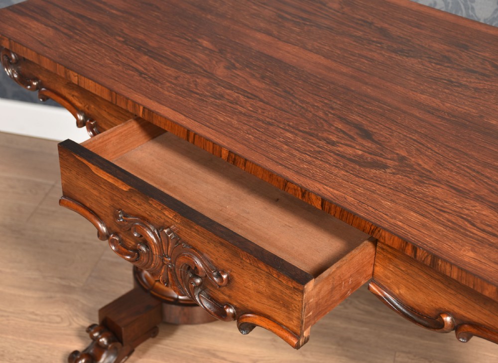 Rosewood library table View VIII