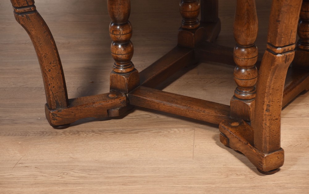 Large oak gateleg table View III