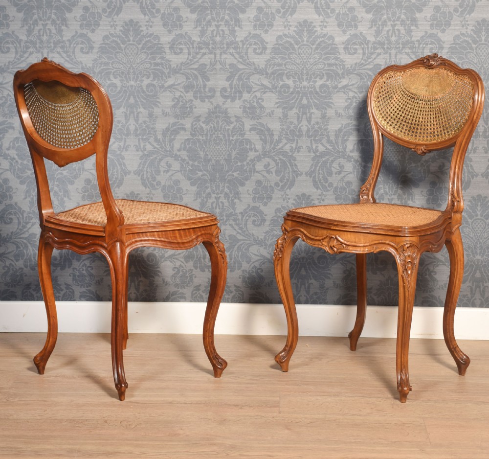Pair of Louis XV style side chairs View III