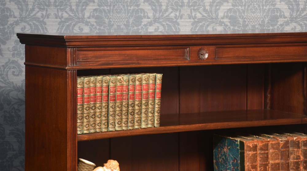 Mahogany open bookcase View VIII