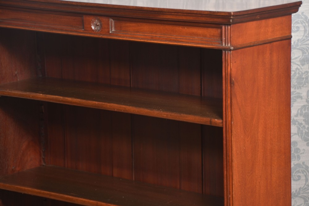 Mahogany open bookcase View XII