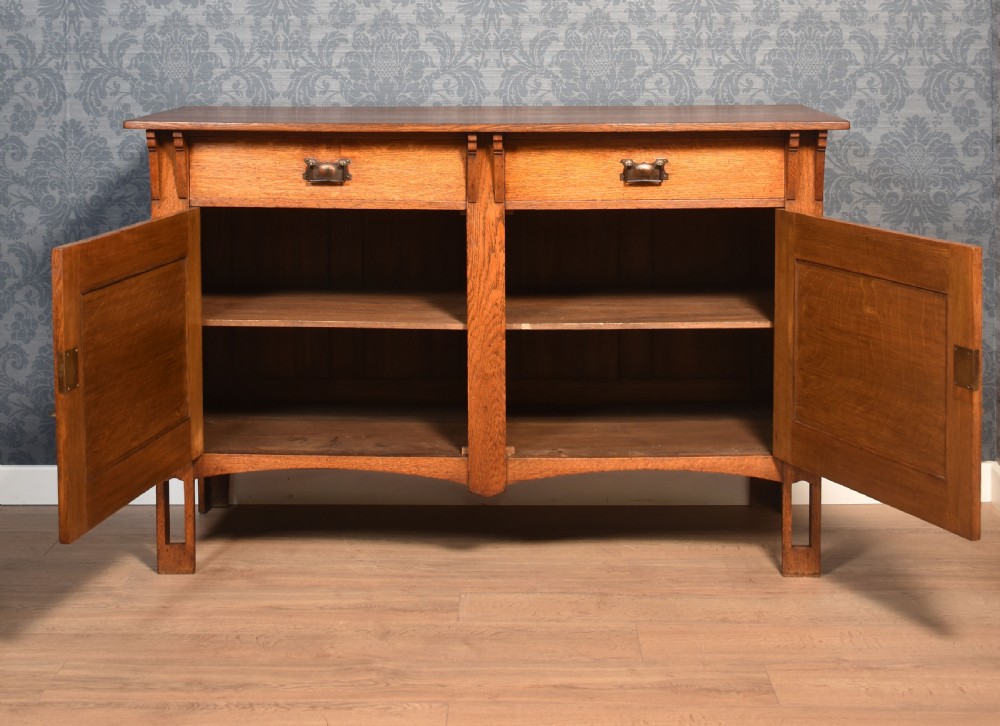 Art Nouveau oak sideboard View III