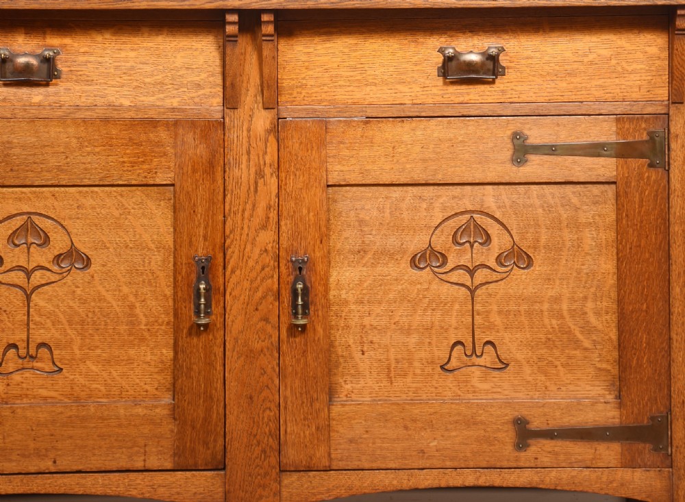 Art Nouveau oak sideboard View IV