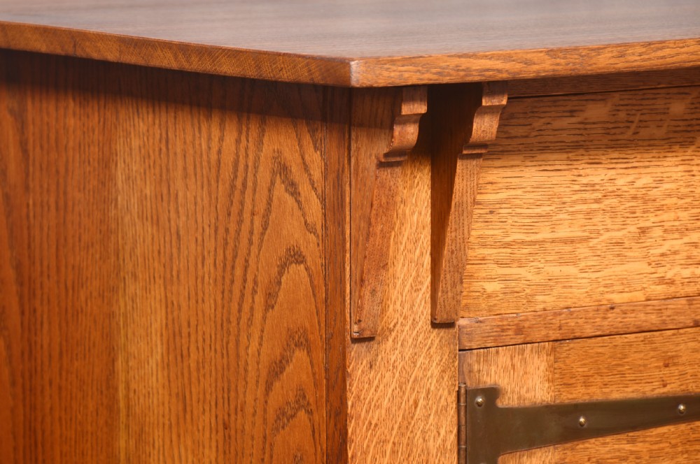 Art Nouveau oak sideboard View X