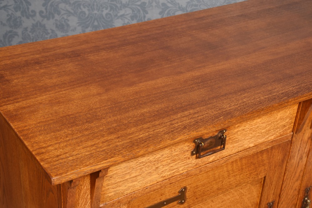 Art Nouveau oak sideboard View XI