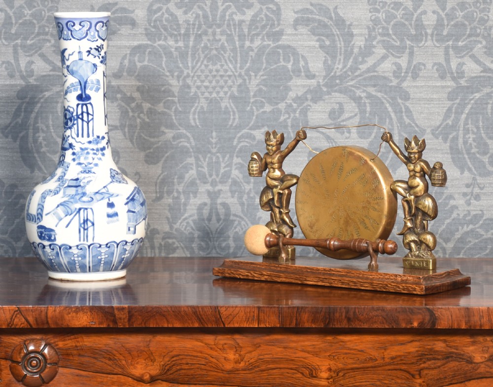 Brass table gong View IV