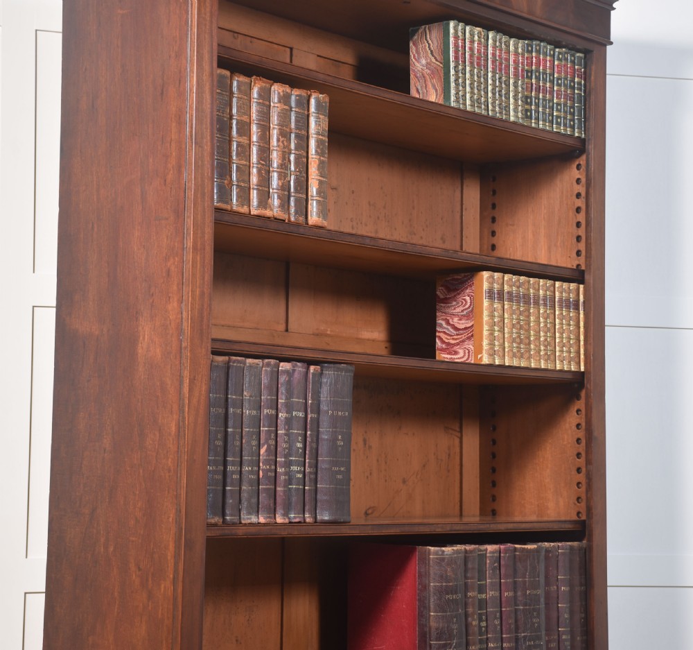 19th century flame mahogany bookcase View X