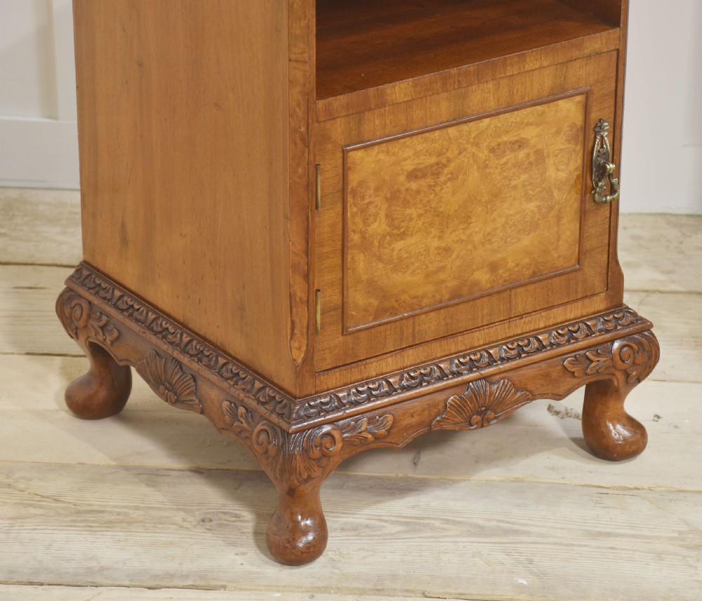 Pair of walnut bedside cabinets View III