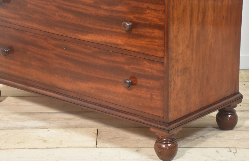 19th Century mahogany chest of drawers by Gillows View XIII
