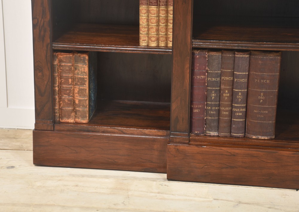 Regency Rosewood open bookcase View V